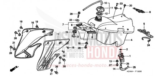 FUEL TANK CR125RX de 1999